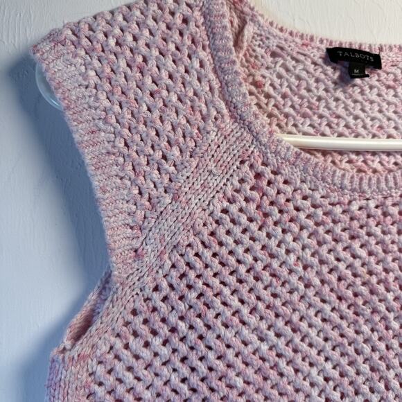 Talbots Top Soft Pink Size medium Shell Sleeveless 100% Cotton Womens - Picture 2 of 11